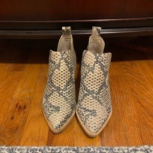Dolce Vita Snakeskin Booties